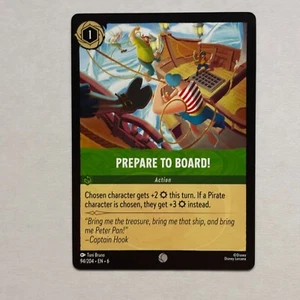 Prepare to Board! 94/204 Disney Lorcana Azurite Sea Regular Common Card NM - Picture 1 of 2