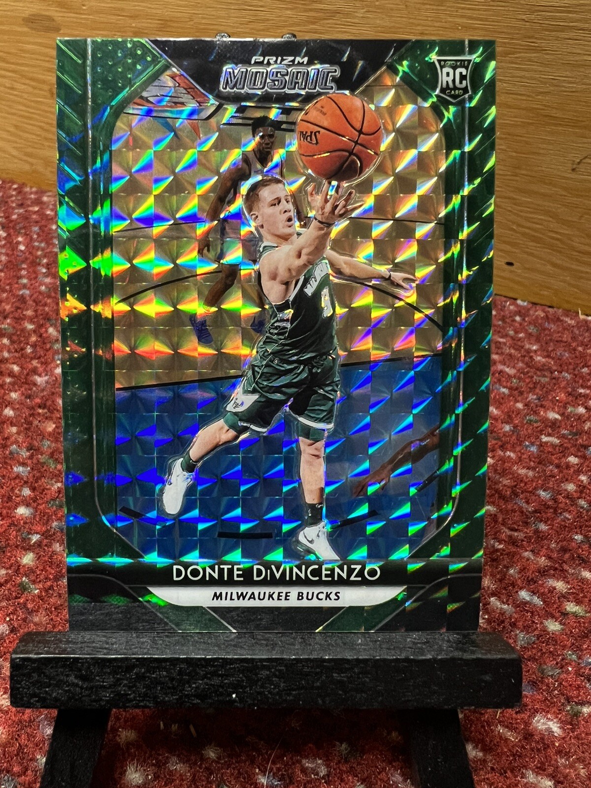 2018-19 Panini Prizm Mosaic Green Donte DiVincenzo #26 Rookie RC