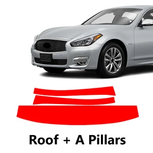 Roof+A Pillars PreCut Paint Protection Film For INFINITI Q70 BASE 2015-2019 - Picture 1 of 6