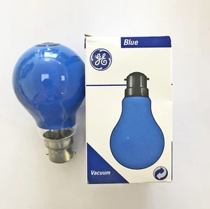 GE 25w 240v BC Blue Dimmable Standard coloured GLS Bulb PartyLight - Picture 1 of 2