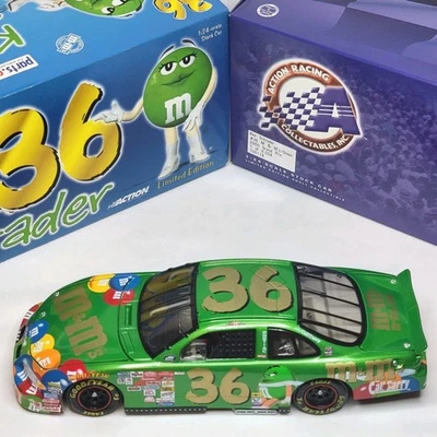 Action Ken Schrader #36 Green M&M's 2000 Pontiac Grand Prix 1/24 Diecast Car - Image 1 of 4