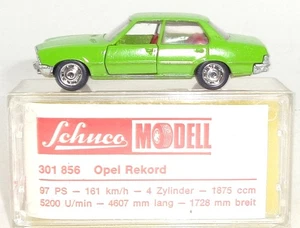 SCHUCO  1:66 NO. 856 OPEL REKORD SEDAN - MINT & BOXED - VERY RARE - Picture 1 of 6