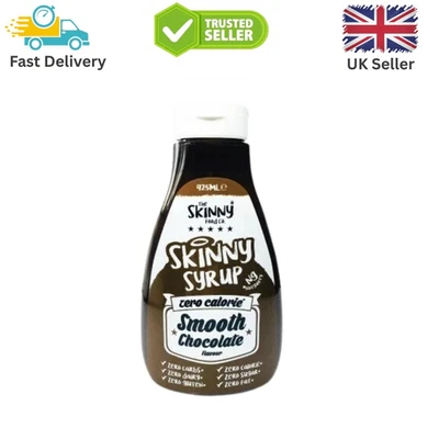 The Skinny Food Co Skinny Syrup 425ml Chocolate Zero Sugar, Low Calorie Vegan - Image 1 of 2