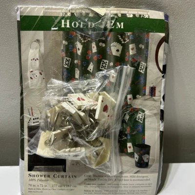 Cortina de ducha Bacova Hold 'Em (nueva) Foto 1 de 4