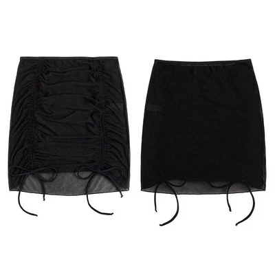 Trendige Damen Bademode seitliches Binden Design mit durchsichtigem Strand Pareo - Bild 1 von 4