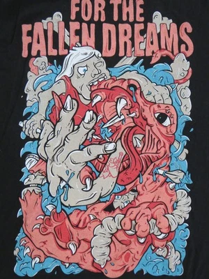 Camiseta For The Fallen Dreams L Banda Metal Deathcore Banda Death Música Negra Foto 1 de 4