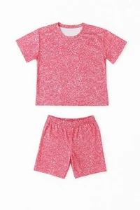 Pink 2 Pieces Short Set For Girls 2-3 Year Old Size New With Tags - Picture 1 of 1