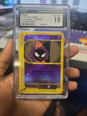 CGC 10 Gastly 109/165 Expedition Base Set Reverse Holo - Image 1 of 2