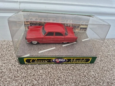 CORGI CLASSICS 1/43 FORD ZEPHYR SALOON RED CAR DIECAST MODEL BOXED D710 - Image 1 of 4