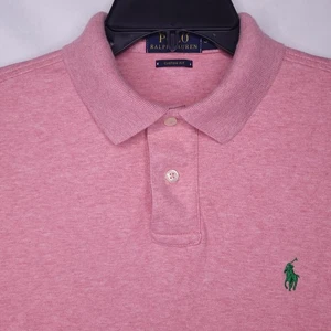 Ralph Lauren Poloshirt Herren Small hellrot grün Pony Baumwolle - Bild 1 von 12