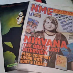 NME &MM Magazine April 8 1995 Kurt Cobain Lost Interview Pulp Black Sabbath RARE - Picture 1 of 22