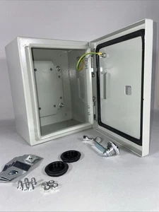 Steel Electrical Box Electrical Enclosure Box 10x8x6'' Carbon Steel IP65 - Picture 1 of 4