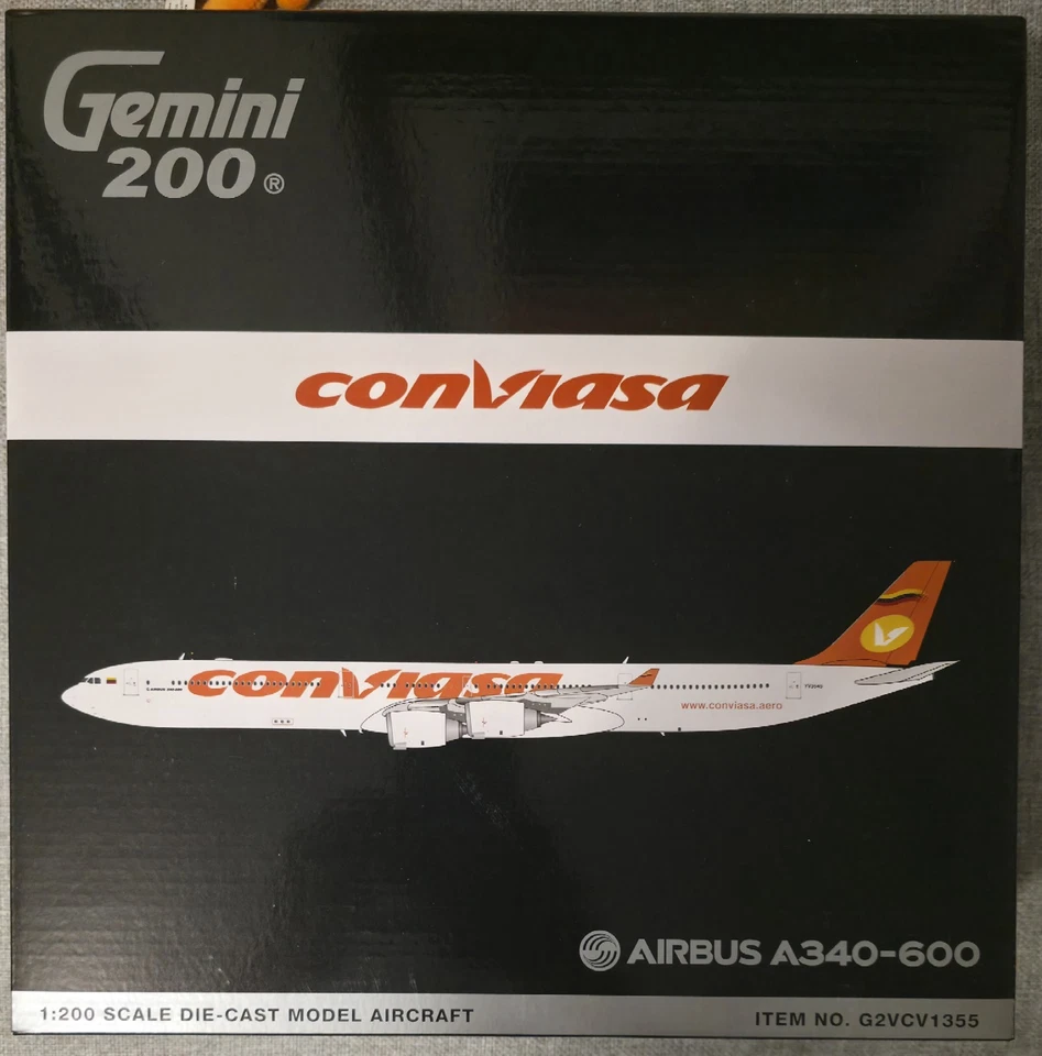Gemini 1:200 Conviasa Airbus A340-600 Collectors Display 1/200 Model - Image 1 of 3