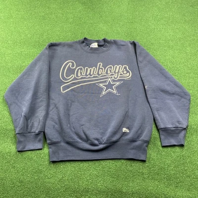 Vintage Dallas Cowboys Sweatshirt Mens M Blue 90S NFL Football Pullover Sweater - Image 1 of 4