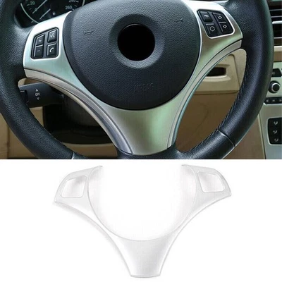 For BMW 1 Series E81 2007-2011 Matte Silver Steering Wheel Moulding Cover Trim - Image 1 of 4