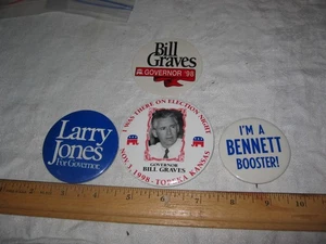 Graves Bennett Jone für Gouverneur Zelluloid Pinback Button Kansas - Bild 1 von 1