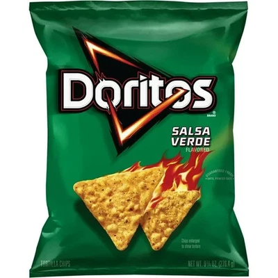Doritos Salsa Verde Flavored Tortilla Chips LIMITED EDITION 9.25 Oz - Image 1 of 3