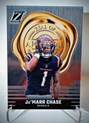 2023 Panini Zenith Football #20 Ja'Marr Chase Zeal of Approval Bengals  - Image 1 of 2