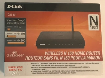 D-Link Wireless N150 Home Router 150 Mbps 10/100 DIR 601 4-Port Speed NEW SEALED - Image 1 of 4