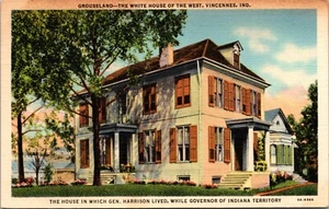 The Harrison Mansion Vincennes, Indiana Cartolina William Henry Harrison - Foto 1 di 6