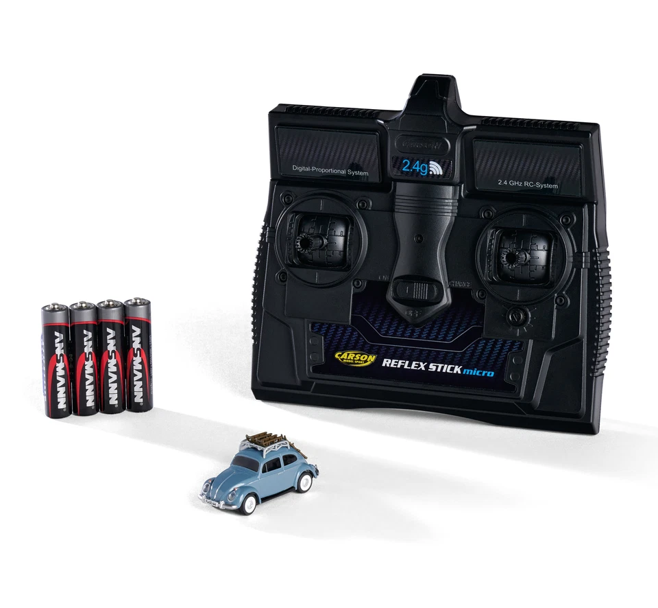 VW Käfer Wintersport 1 87 – Mini RC-Kultauto mit LED & 2.4 GHz Carson 500504149