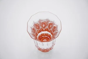 SAKE CUP Cherry Blossom design Gold RED Diameter 2.9" x 4.0" Capacity 5.0 oz - Picture 1 of 5