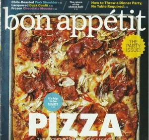Bon Appetit Magazine October 2014 Party Issue Pizza Homemade Grandma Pie Cheese - Picture 1 of 2