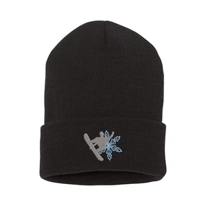 Snowboarder Snowboarden bestickte Beanie Mütze, Custom Wintersport Beanie Mütze - Bild 1 von 2