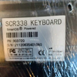 SCR338 KEYBOARD,USB BLACK, DISREGARD THE SMART CARD READER AS I CAN'T TEST IT. - Picture 1 of 3