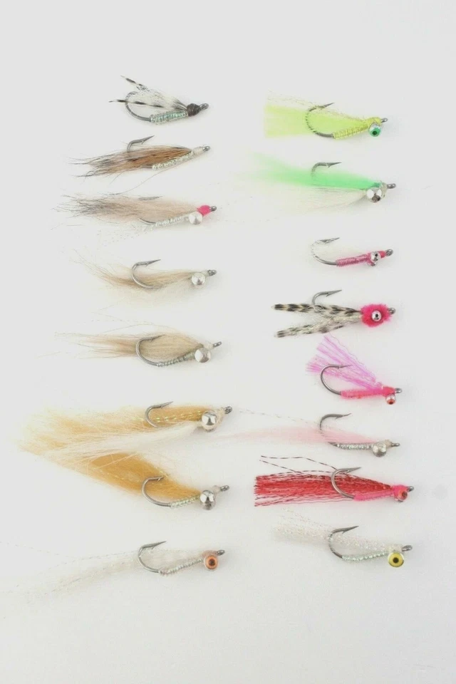 Bonefish Clouser Minnow Flies 16 Colour Varieties Saltwater Fly Fishing - Image 1 of 1