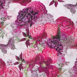 2 Sheets Floral Flowers Wrapping Paper Present Wrap For Girl Daughter Sister Her - Picture 1 of 1