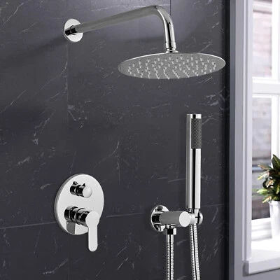 Unterputz Duscharmatur Set Regendusche Kopfbrause Mischbatterie IBox Gebürstetes - Bild 1 von 4