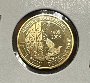 EXTREMADAMENTE RARA 1908-2008 Alberto II Bélgica 50 euros oro .999, 6,22 gr, moneda de oro - Imagen 1 de 6