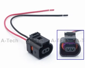 NEW A/C Compressor Pigtail Plug Wiring Connector for VAG Audi VW 1J0973702 2Pin - Picture 1 of 3