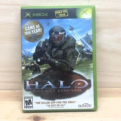Halo Combat Evolved  Xbox Original Case Game Chief Bungie - Image 1 of 4