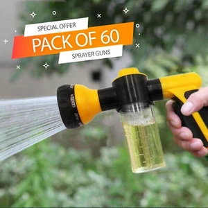 Foam Sprayer Gun, Pressure Nozzle for Car Wash, Watering, Pet Shower 8 patterns - Picture 1 of 8