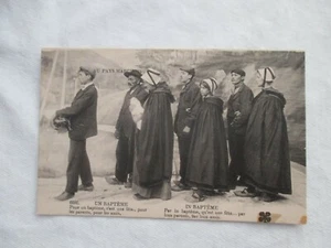 CPA Scènes et types carte postale +- 1910 Au pays Marchois un baptême Creuse - Imagen 1 de 2