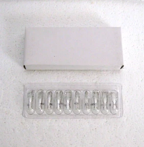 EIKO 259 MINI LIGHT BULB T3 1/4 WEDGE BASE CLEAR LAMP AUTO PINBALL T3.25 10PK - Picture 1 of 6