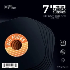 Vinyl Schallplatte Innenhülle Produktbündel - 7" x 25 Stück hochdichtes Polypropylen, innen - Bild 1 von 6