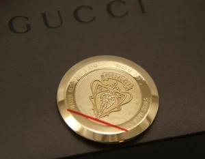 NIB Gucci Replacement Case Back - 9240 M - All Gold tone - Picture 1 of 2