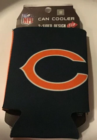 CHICAGO BEARS CLASSIC LOGO NEOPRENE CAN BOTTLE COOZIE COOLER KOOZIE NFL LICENSED Cover