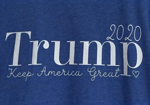 Trump T-Shirt Blau Small ❤️NEU💙 "2020 Trump Keep America Great" - Bild 1 von 5