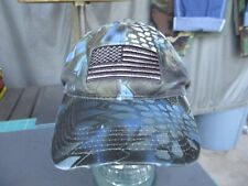 KRYPTEK Blue Camouflage Tactical Hat, Baseball Cap with American Flag