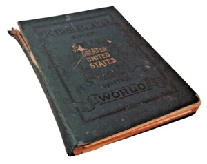 1899 Pictorial Atlas U.S.& World Second Edition History Spanish American War - Bild 1 von 22