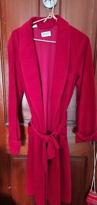 Vintage Mens Red Robe Size Small Loungewear Housecoat  - Image 1 of 4