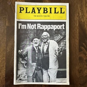 PLAYBILL 1987 BOOTH THEATRE - I'M NOT RAPPAPORT JACK KLUGMAN OSSIE DAVIS - Bild 1 von 4