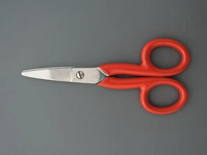 Prof. geschmiedete 5" Weberschere 2x microverzahnt SOLINGEN für Techn.Textilien - Picture 1 of 8