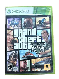 XBOX 360 Grand Theft Auto "Five" and "SanAndreas" Video Game, Case, Map, Manual - Picture 1 of 11