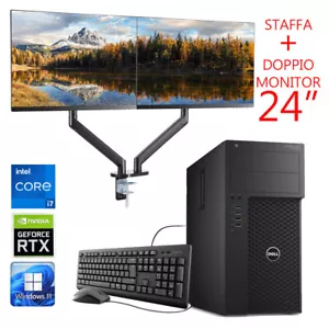 Workstation PC Computer RIGENERATO I7 Gaming Grafica Trading RTX 3050 Ram 64GB - Foto 1 di 3