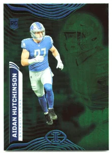 2022 Panini Illusions #29 Aidan Hutchinson Trophy Collection Emerald NM - Picture 1 of 2